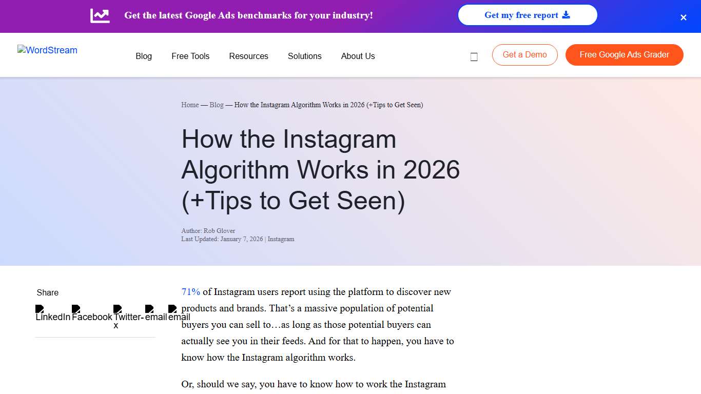 How the Instagram Algorithm Works in 2026 (+Tips to Get Seen) | WordStream